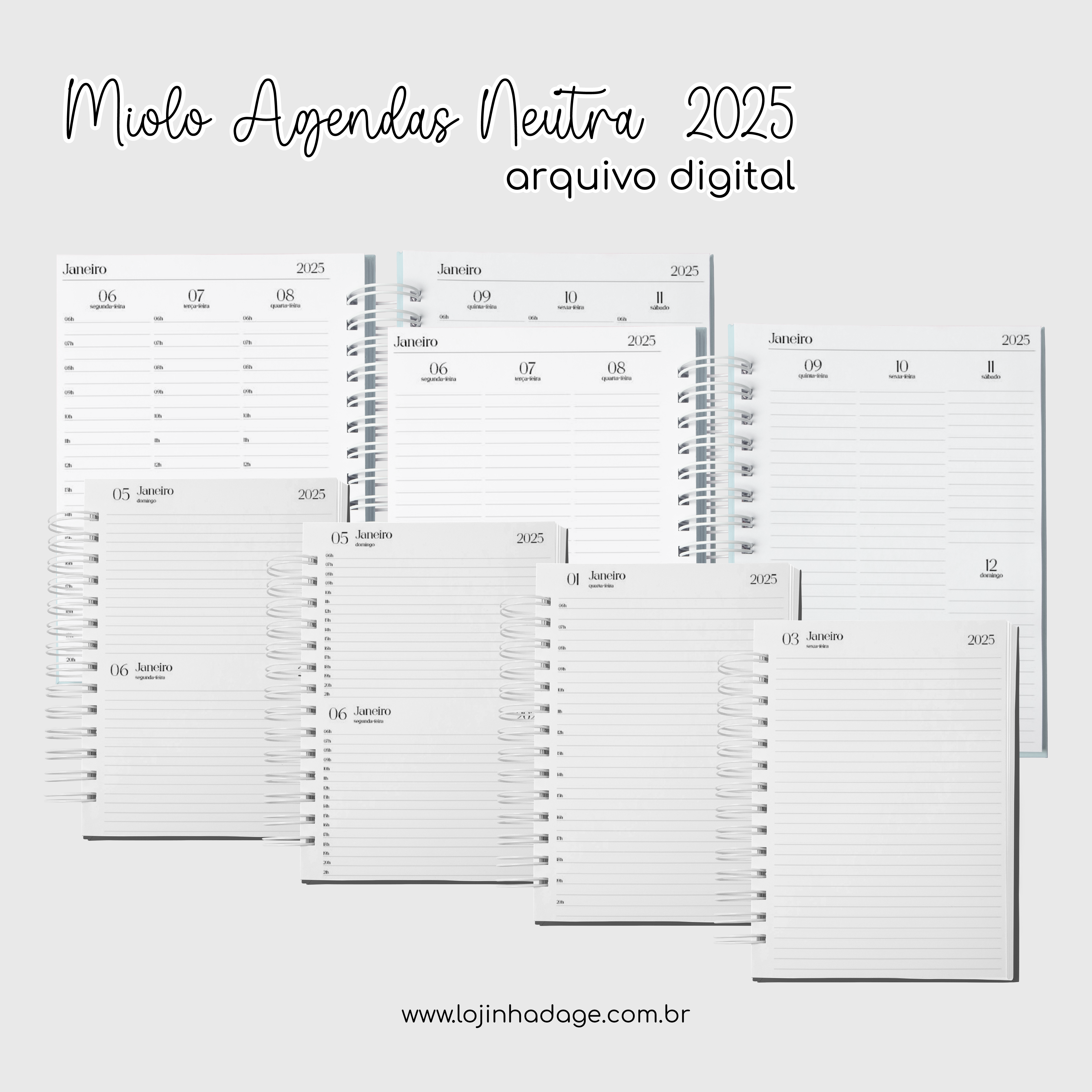 Miolo Agendas Neutra 2025